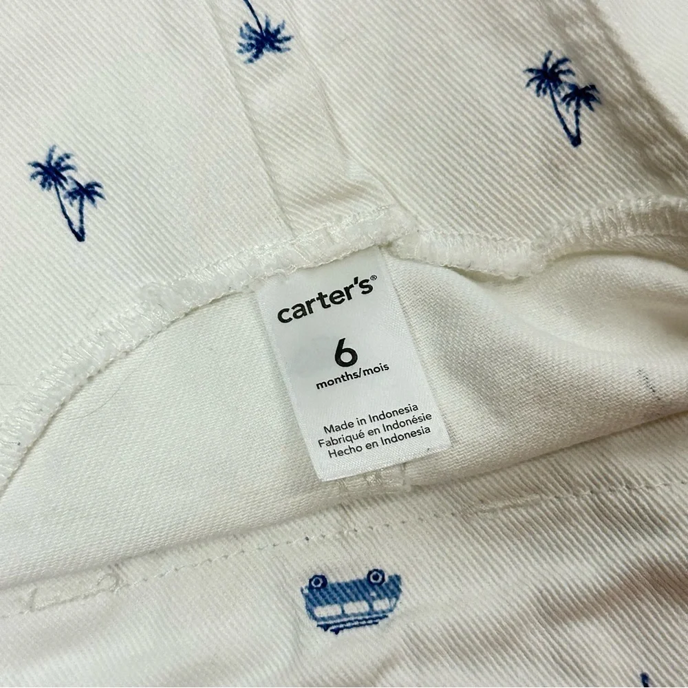 CARTER'S white denim 